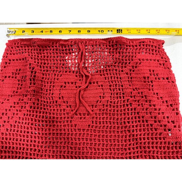 MEMORIAL DAY Women's Red Swim/Cover Up Handmade Skirt 2 - Picture 10 of 10